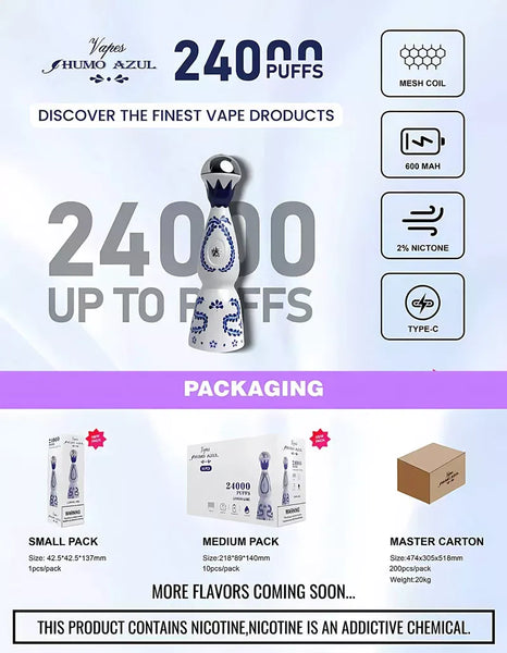 azul vape flavors Humo AZUL 24000 Disposable Vape 24K Puffs Tequila Design – Vape Smoke uae