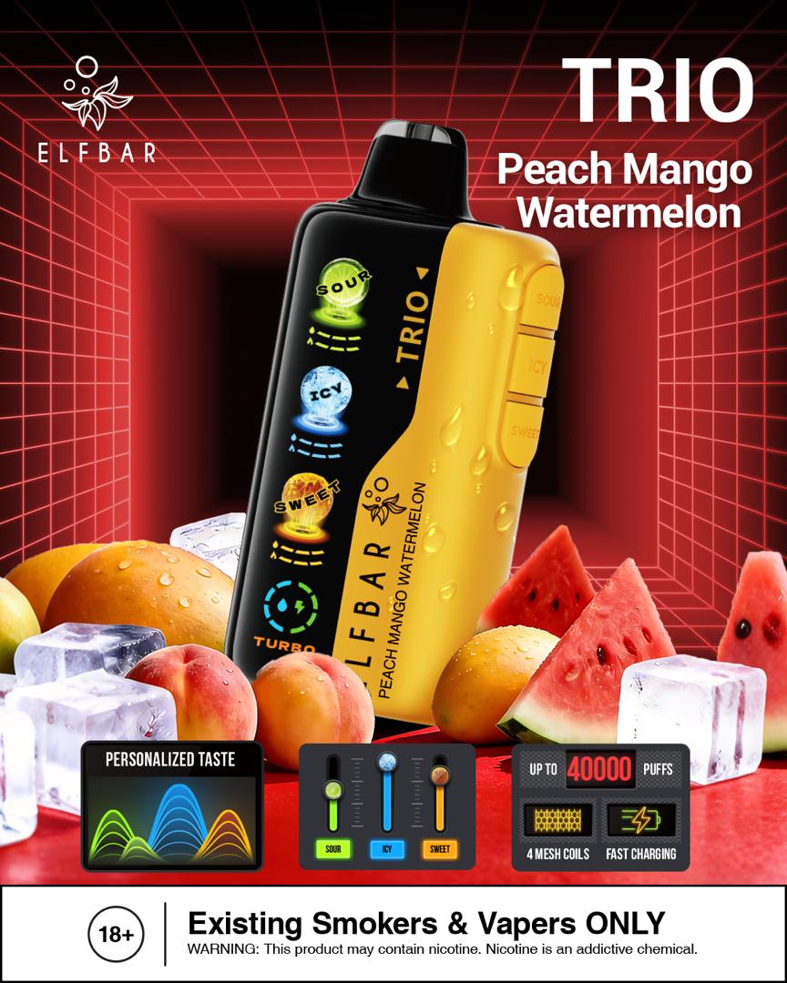 Elf Bar Trio 40000 Puffs Adjustable Flavor Disposable Vape Vape Smoke uae Elf Bar Trio 40000 Puffs Adjustable Flavor Disposable Vape Vape Smoke uae