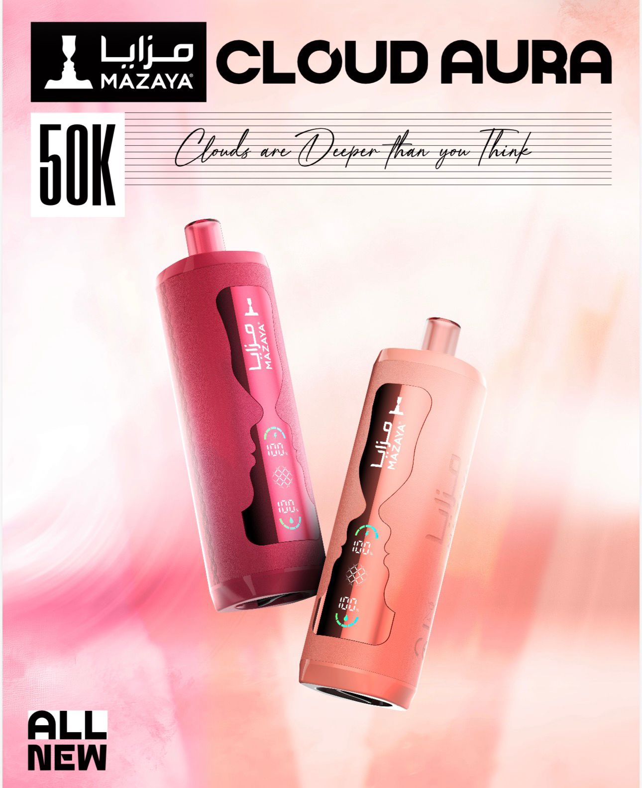 Mazaya Cloud AURA 50000 Puffs Disposable Vape in Dubai
