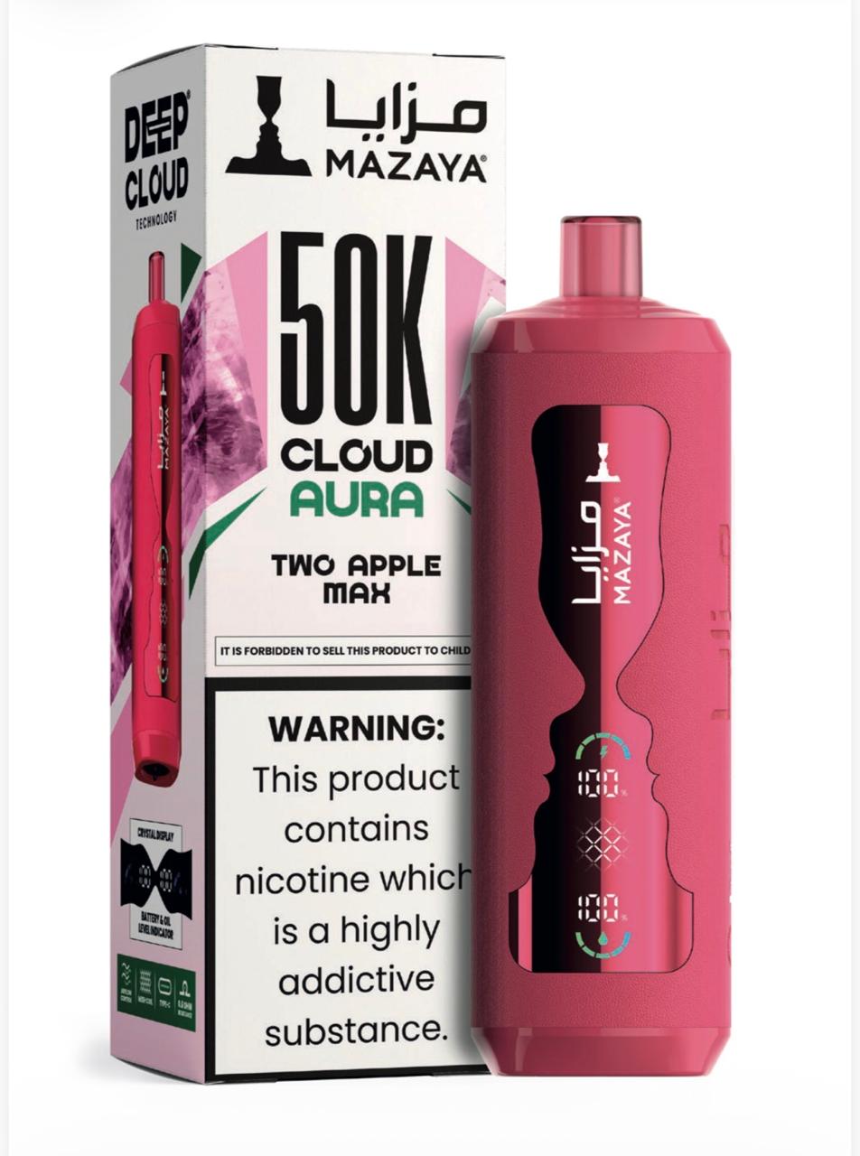 Mazaya Cloud AURA 50000 Puffs Disposable Vape 6mg in UAE