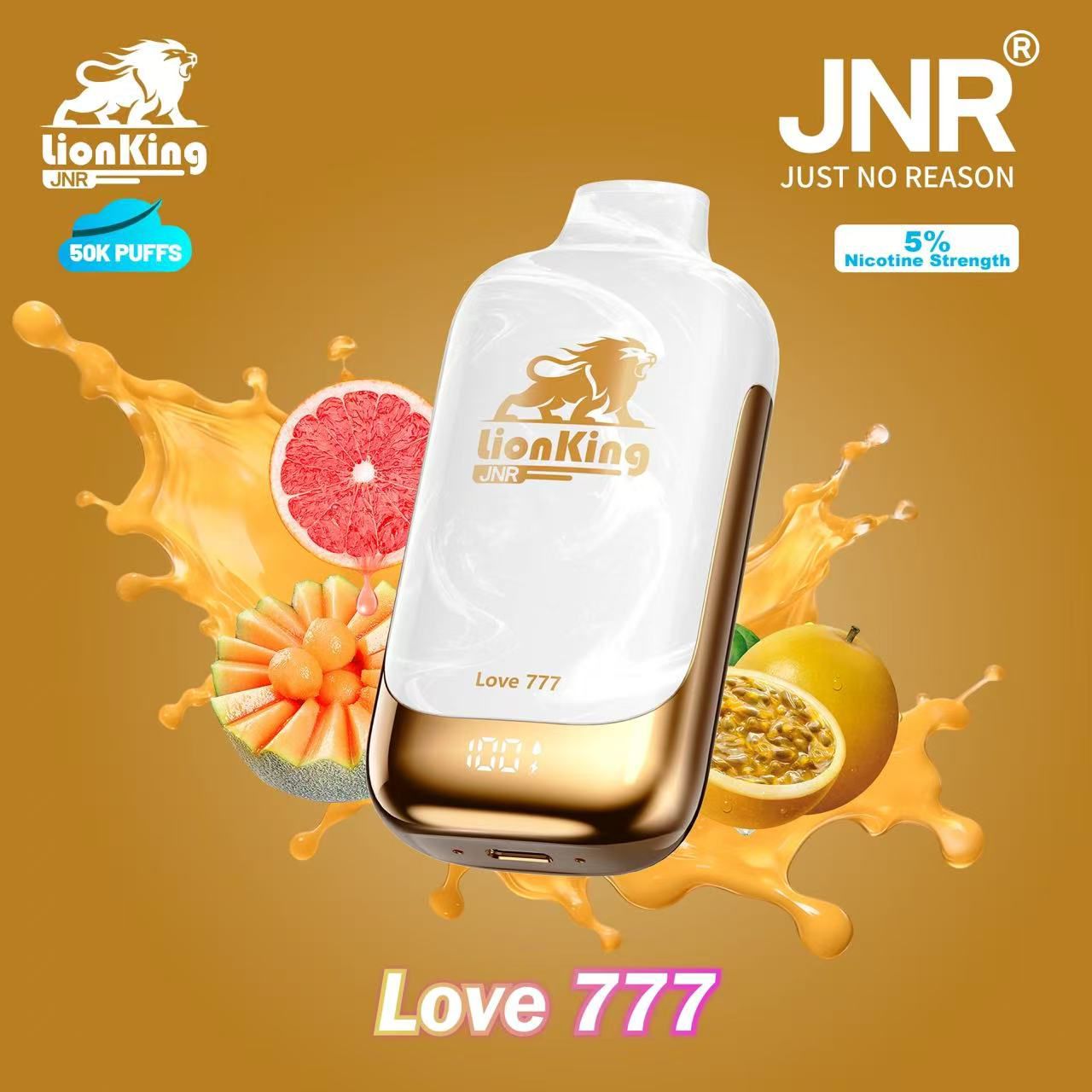 JNR Lionking 50000 Puffs Disposable Vape 50mg in UAE