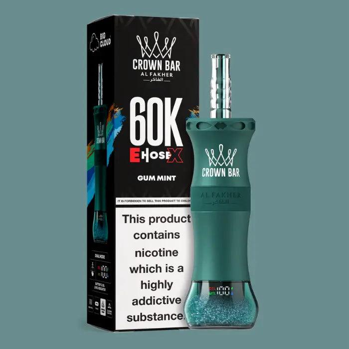 Al Fakher E Hose X 60000 Puffs Crown Bar Hookah Disposable Vape In UAE