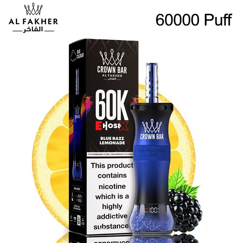 Al Fakher E Hose X 60000 Puffs Crown Bar Hookah Disposable Vape In UAE