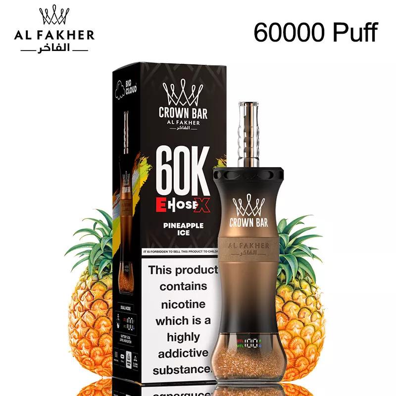 Al Fakher E Hose X 60000 Puffs Crown Bar Hookah Disposable Vape In UAE