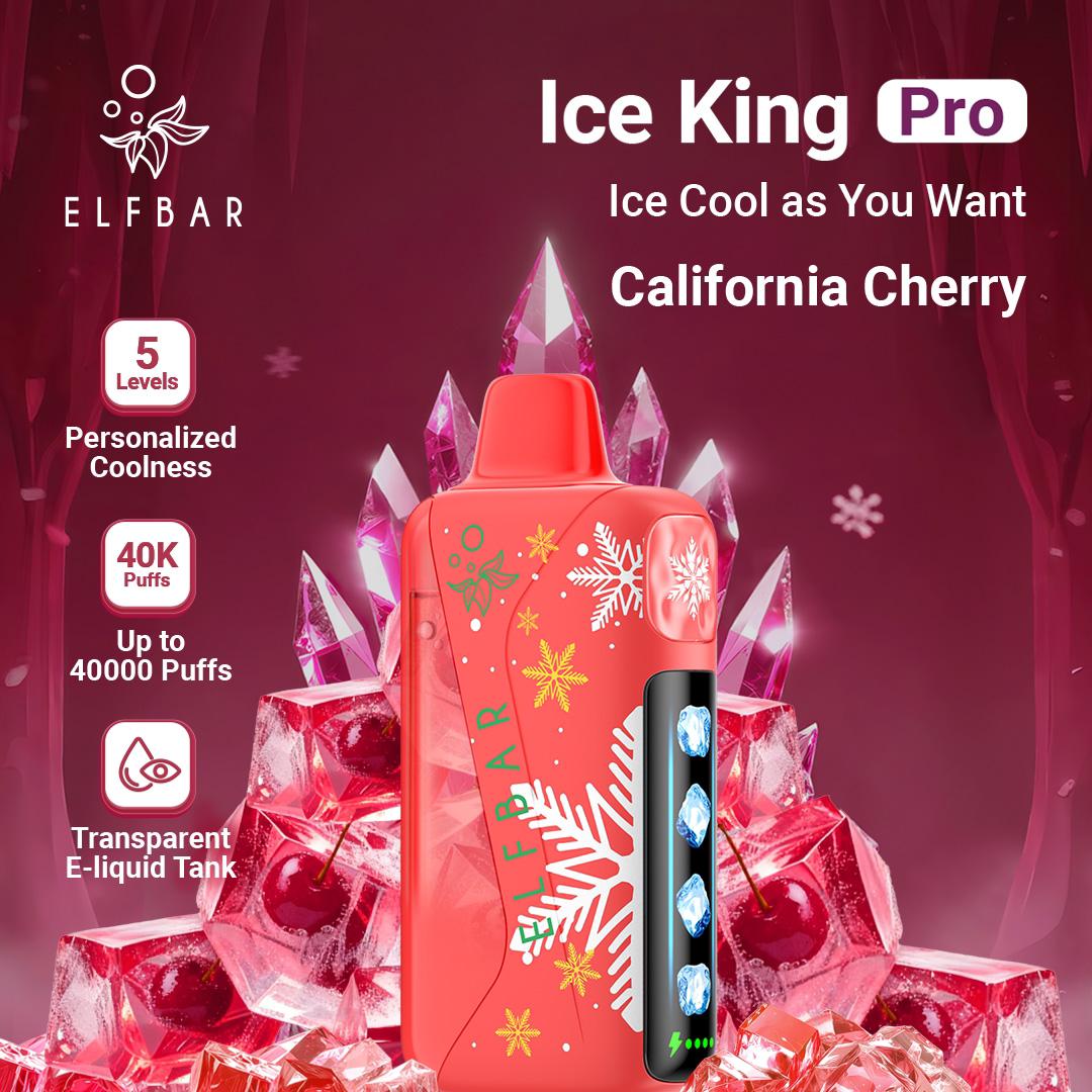 ELFBAR Ice King Pro 40000 Puffs 50mg Nicotine Ice disposable vape in UAE