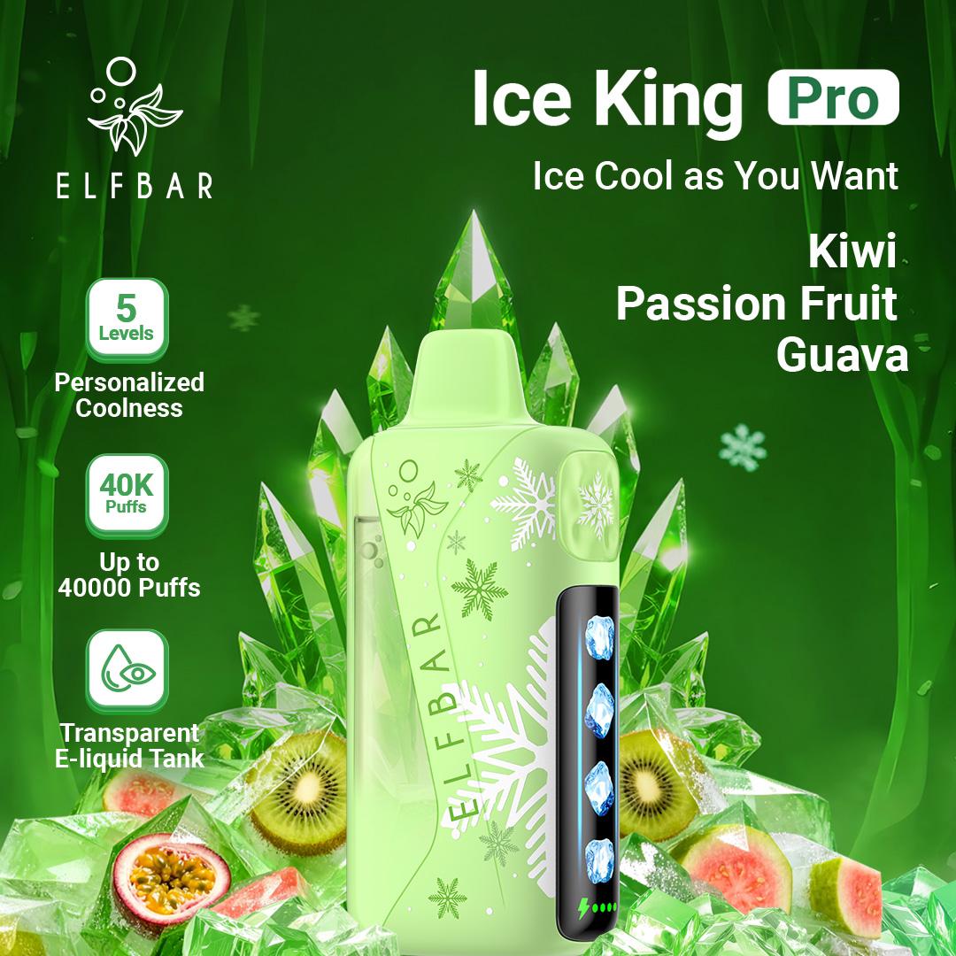 ELFBAR Ice King Pro 40000 Puffs 50mg Nicotine Ice disposable vape in UAE