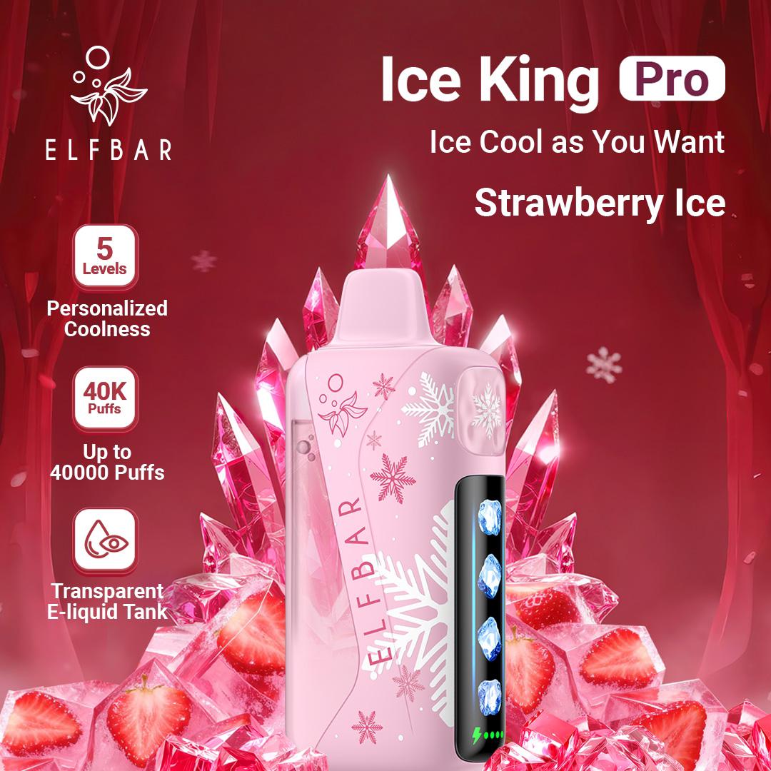 ELFBAR Ice King Pro 40000 Puffs 50mg Nicotine Ice disposable vape in UAE