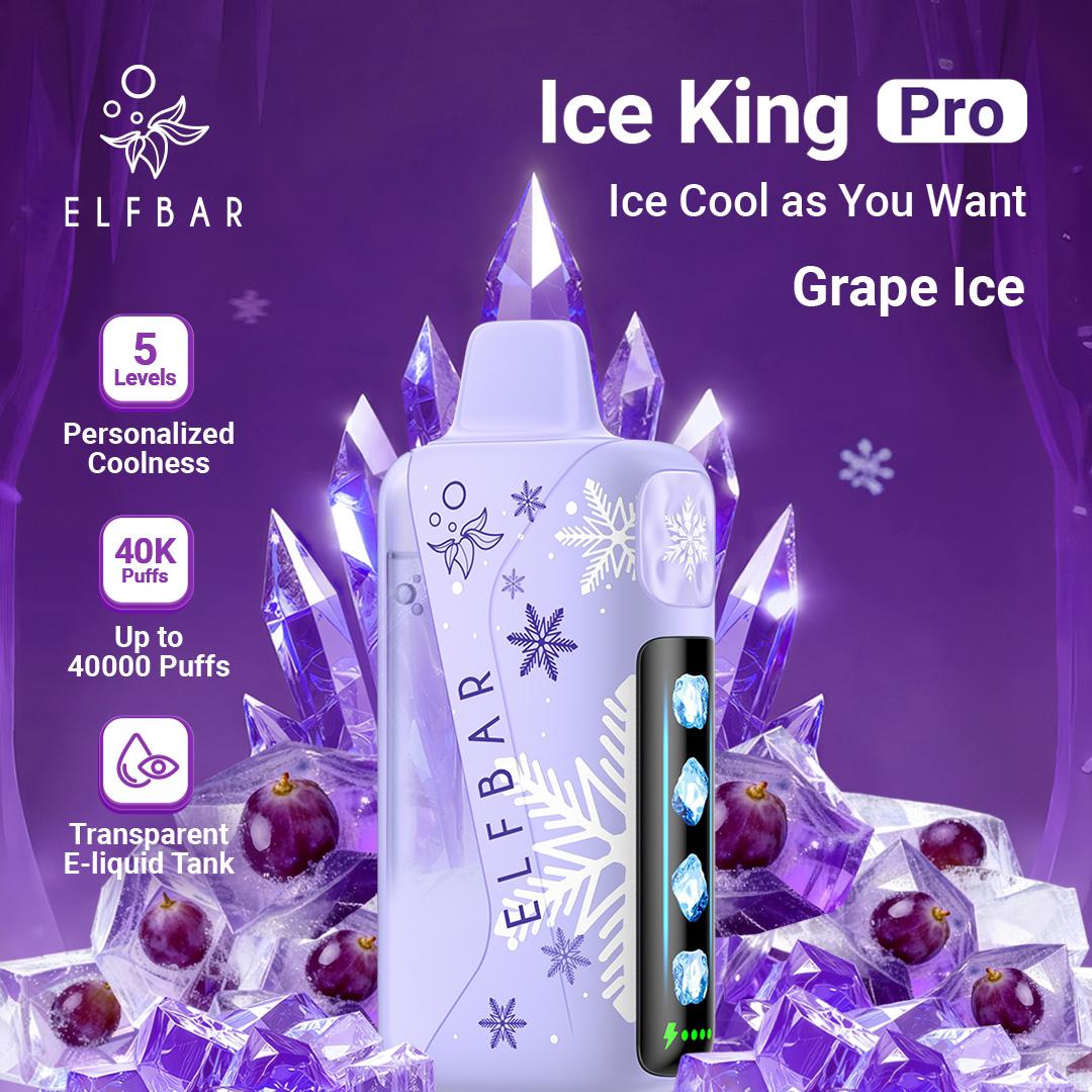 ELFBAR Ice King Pro 40000 Puffs 50mg Nicotine Ice disposable vape in UAE