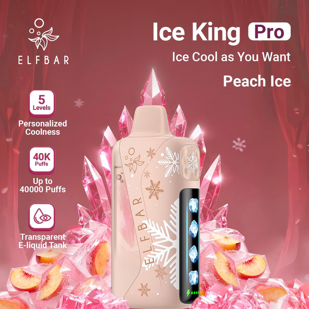 ELFBAR Ice King Pro 40000 Puffs 50mg Nicotine Ice disposable vape in UAE