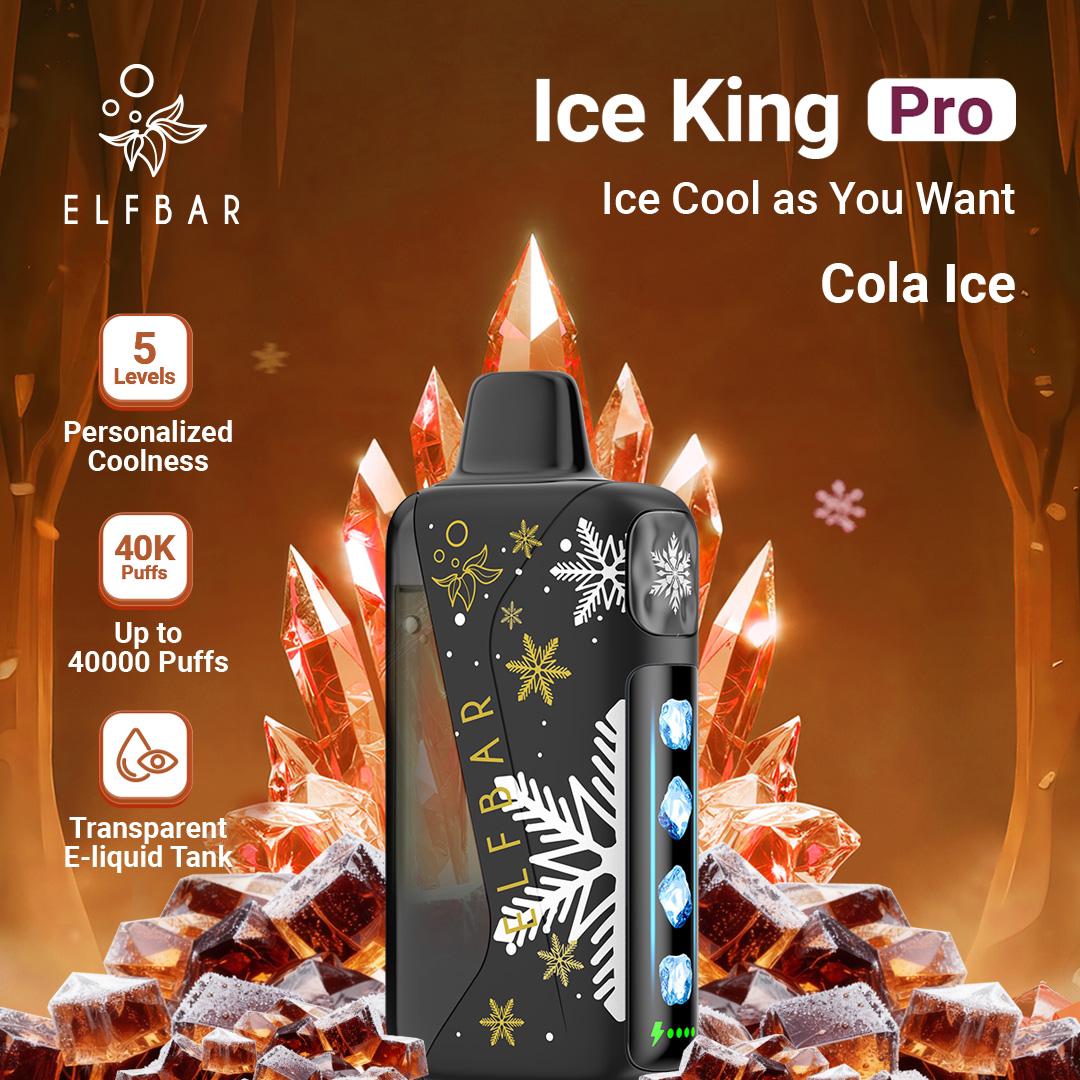 ELFBAR Ice King Pro 40000 Puffs 50mg Nicotine Ice disposable vape in UAE