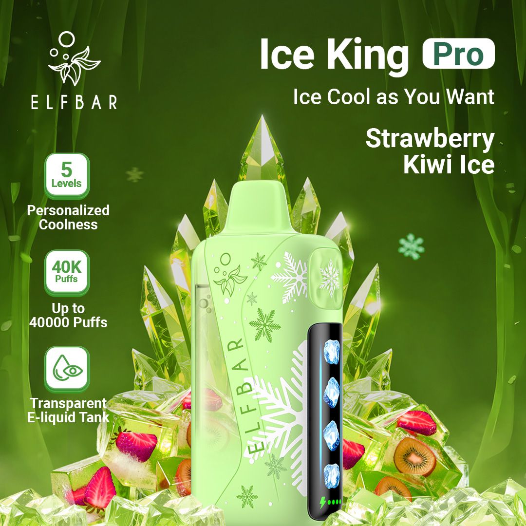 ELFBAR Ice King Pro 40000 Puffs 50mg Nicotine Ice disposable vape in UAE
