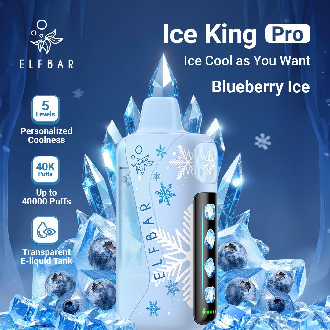 ELFBAR Ice King Pro 40000 Puffs 50mg Nicotine Ice disposable vape in UAE