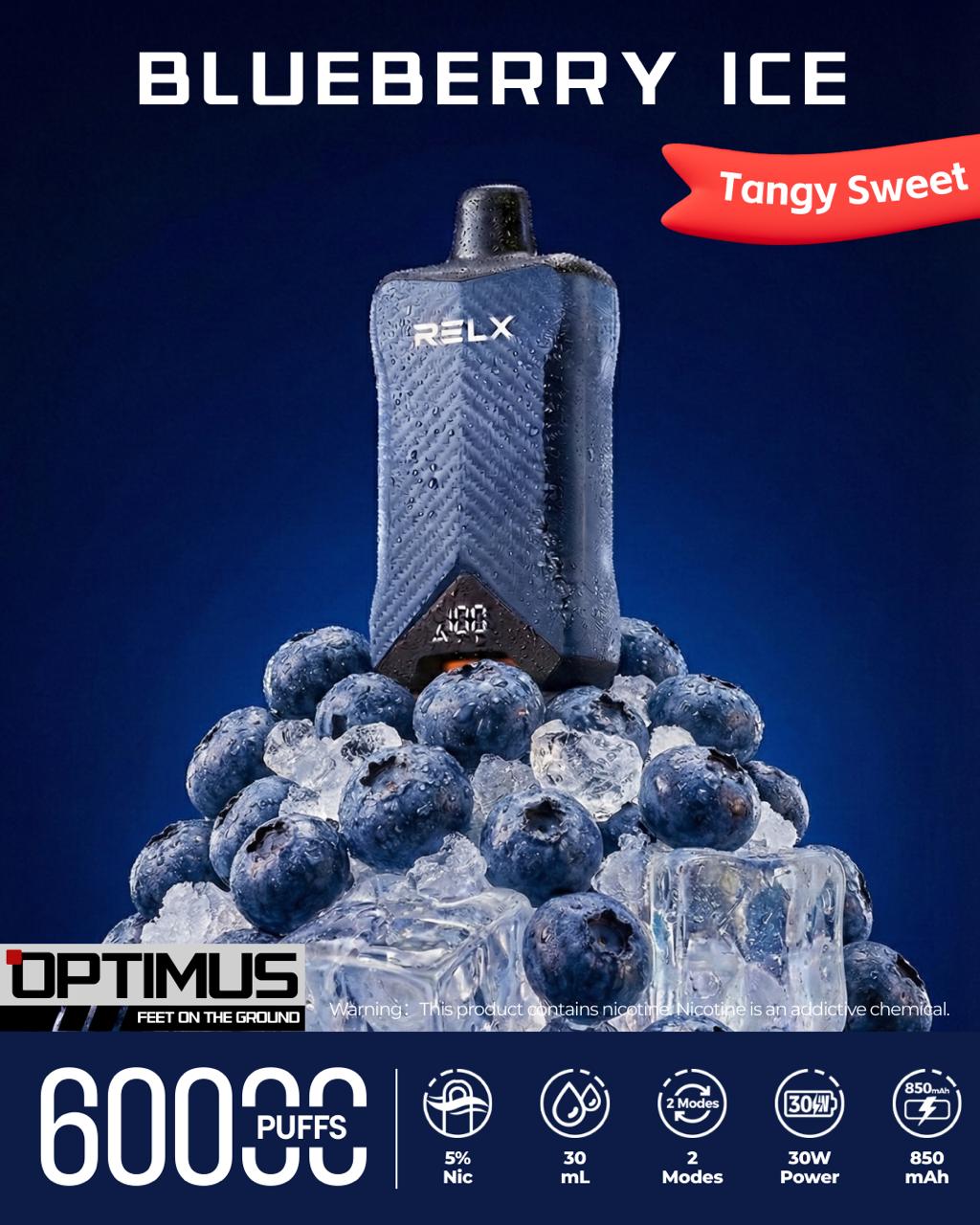 RELX Optimus 60000 Puffs Disposable Vape 50mg in UAE