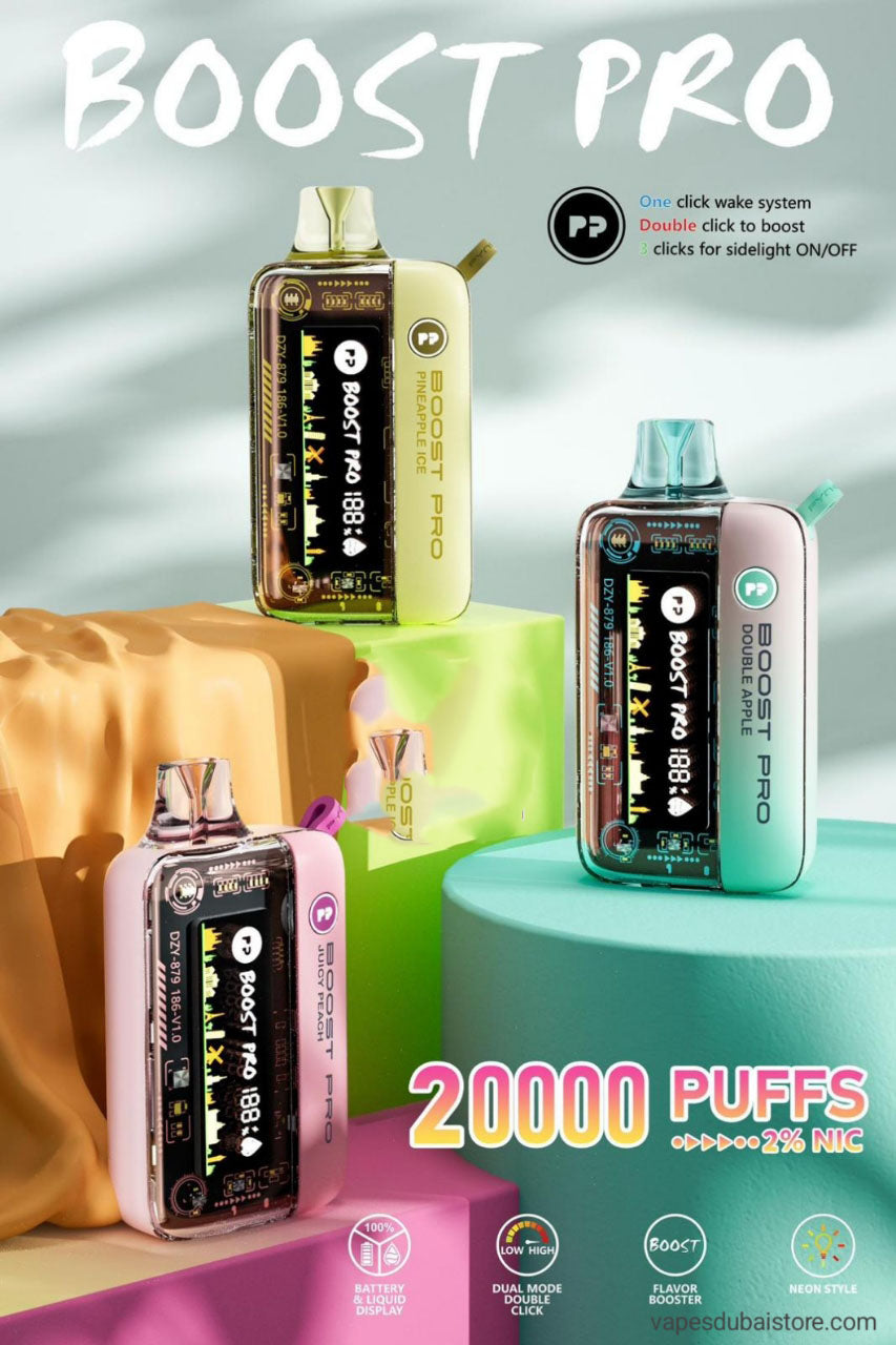 PYNE POD Boost Pro 20000 Puffs 20MG Disposable Vape in Dubai