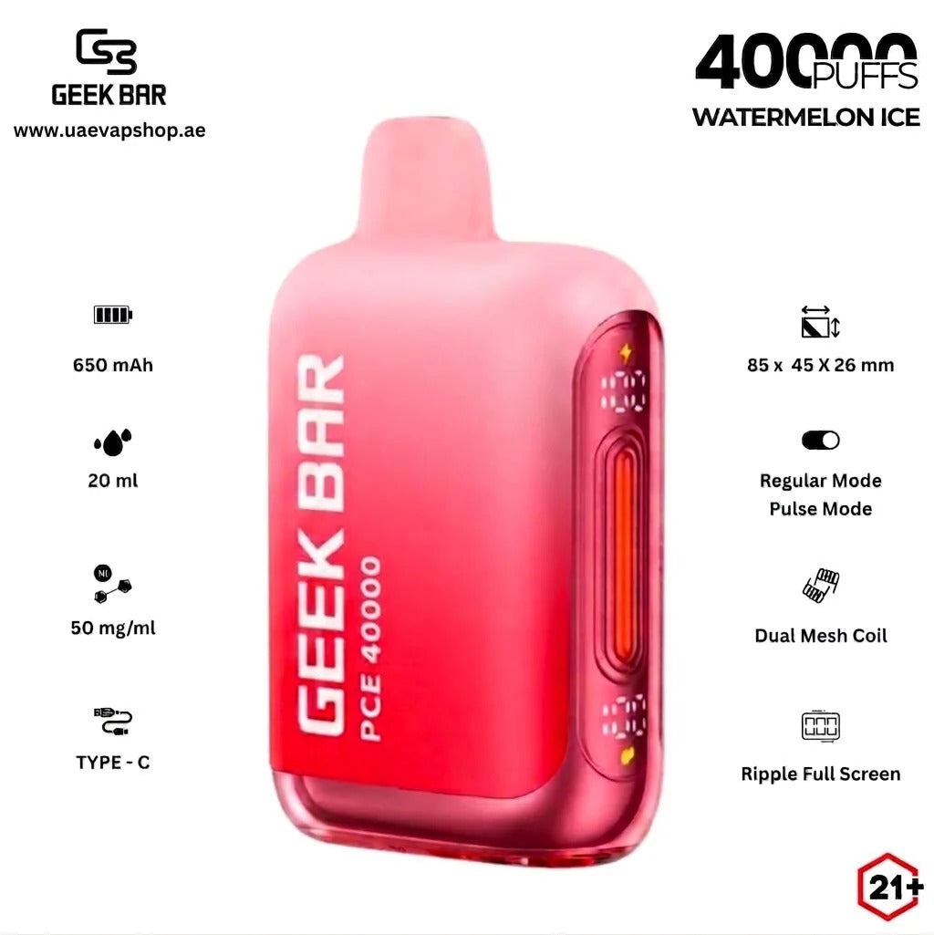 GEEK BAR PCE 40000 Puffs Disposable Vape 50MG in UAE