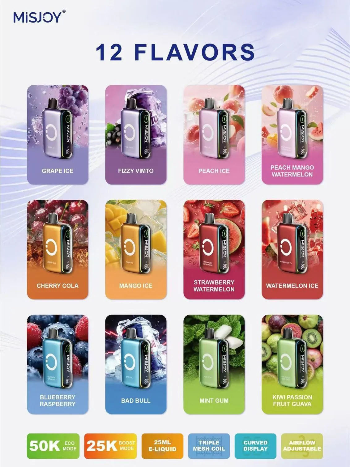 MISJOY Beta 50000 Puffs Disposable Vape 50mg in UAE