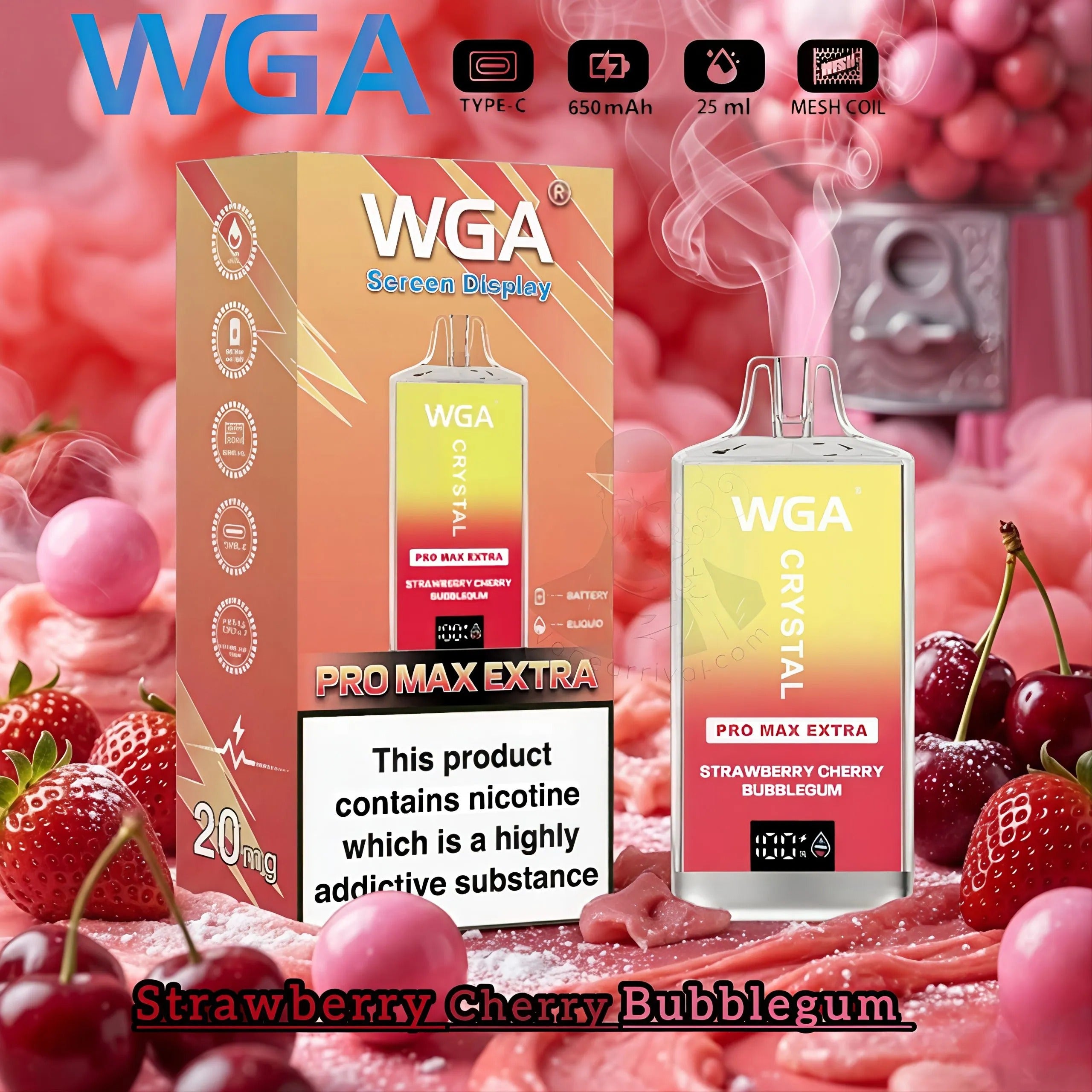 WGA Crystal Pro Max Extra 15000 Puffs Disposable Vape In UAE