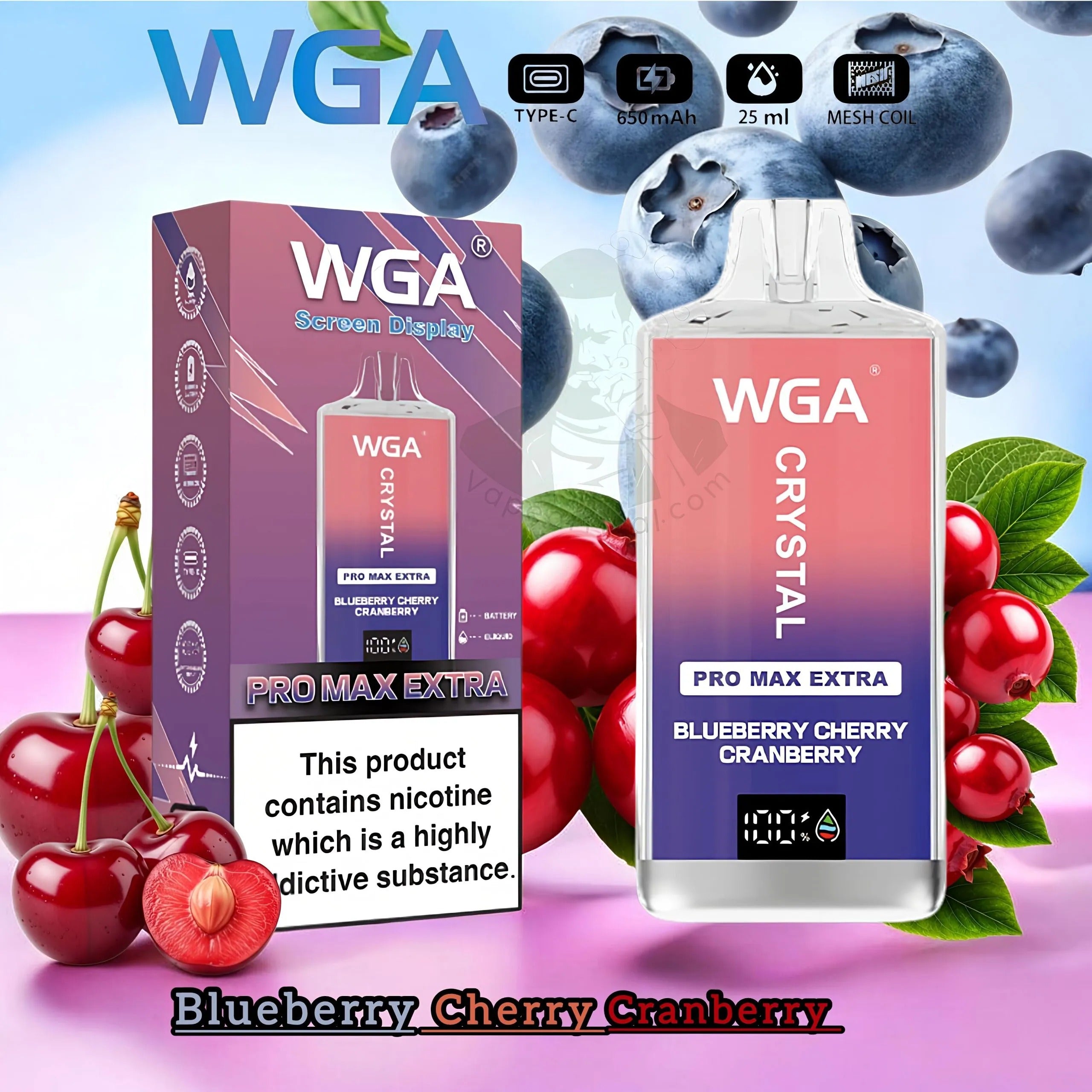 WGA Crystal Pro Max Extra 15000 Puffs Disposable Vape In UAE
