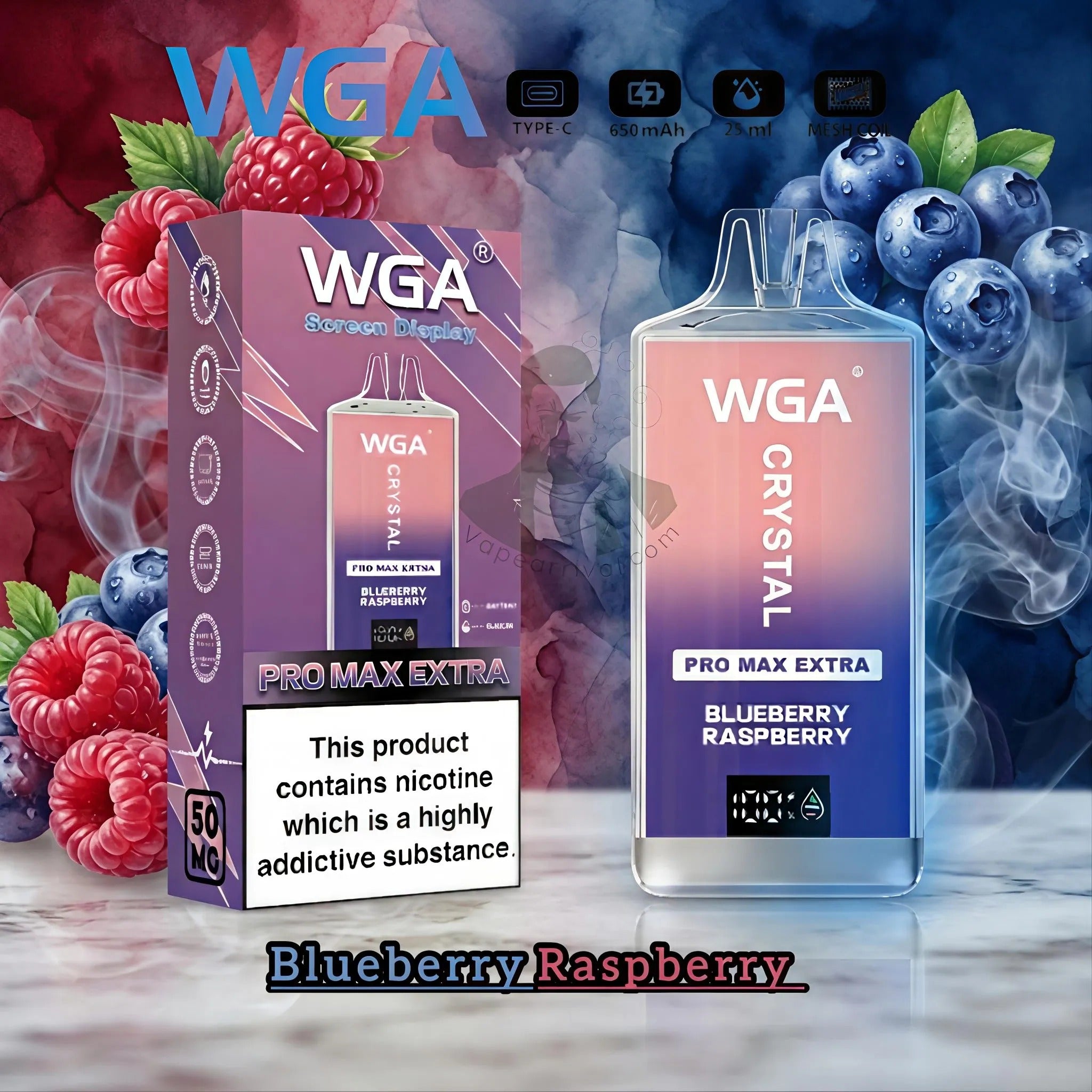 WGA Crystal Pro Max Extra 15000 Puffs Disposable Vape In UAE