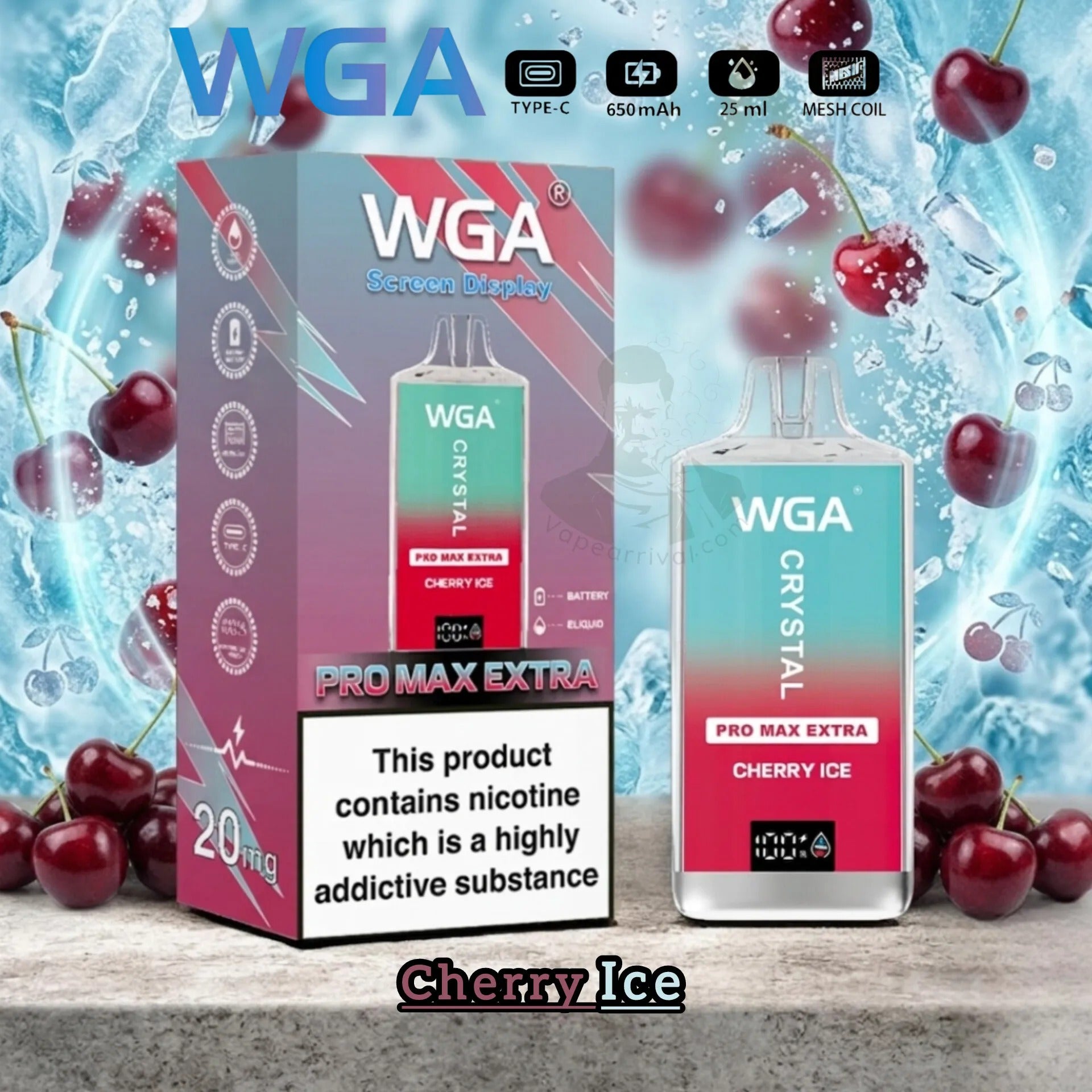 WGA Crystal Pro Max Extra 15000 Puffs Disposable Vape In UAE
