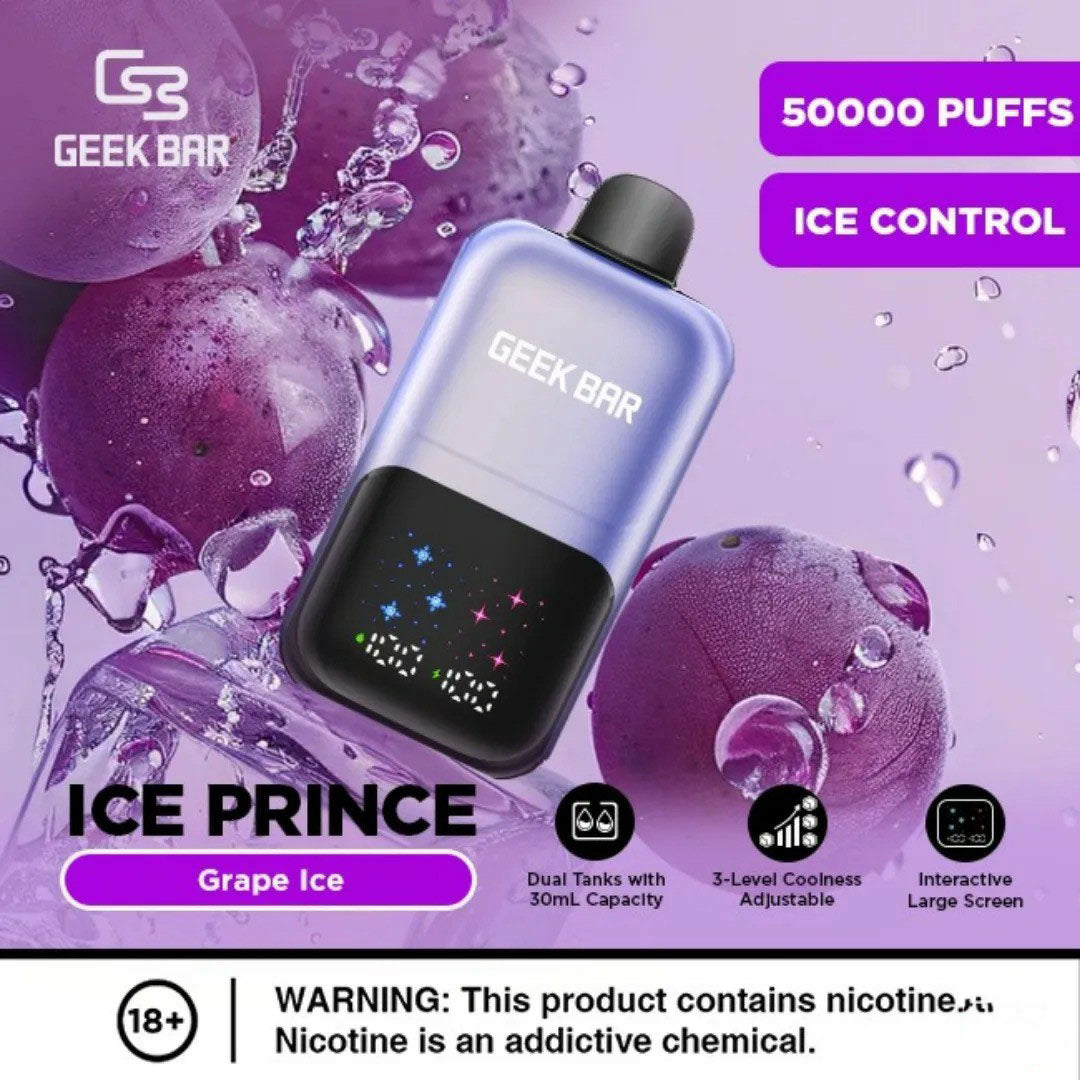 Geek Bar Ice Prince 50000 Puffs Disposable Vape In Dubai