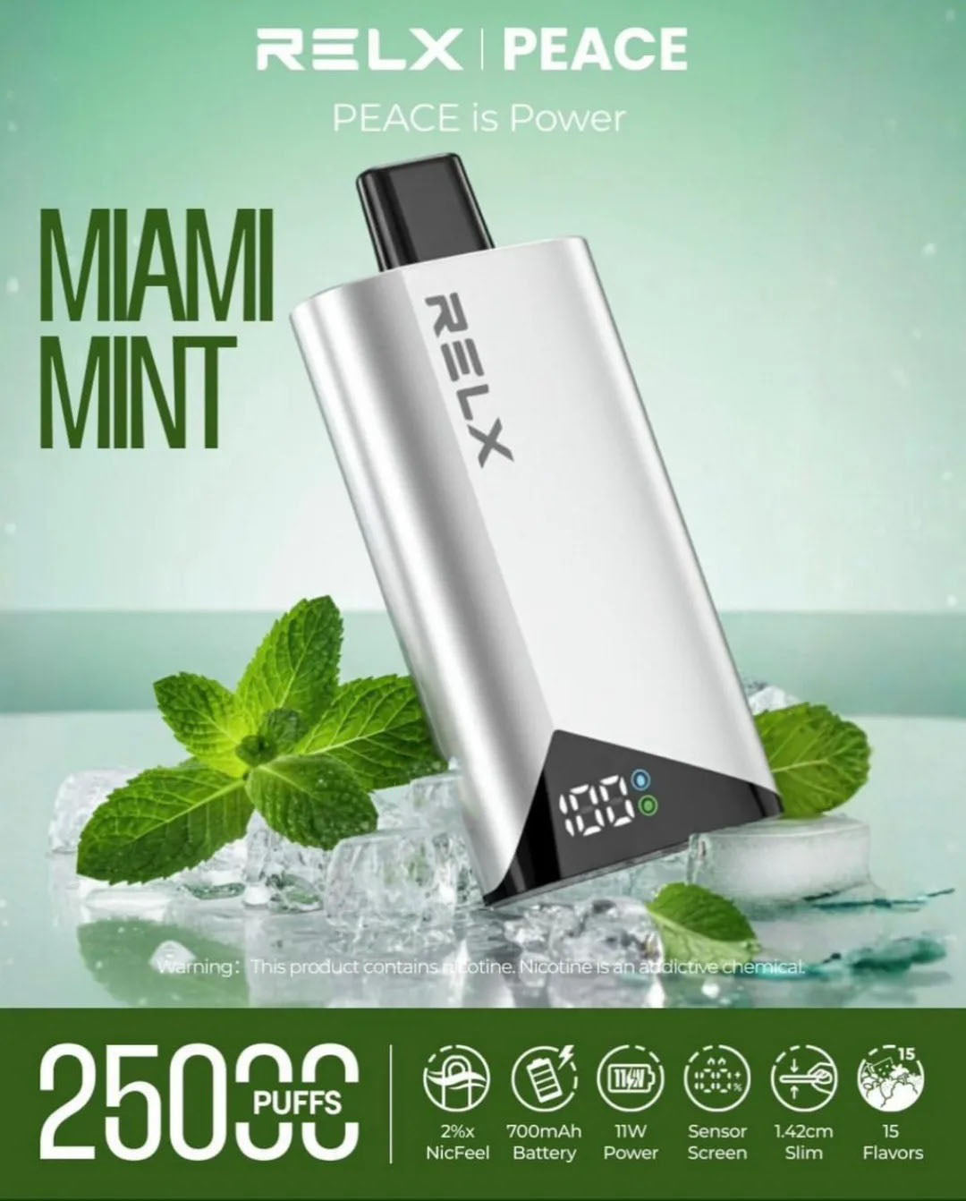 Relx Peace 25000 Puffs Disposable Vape In UAE
