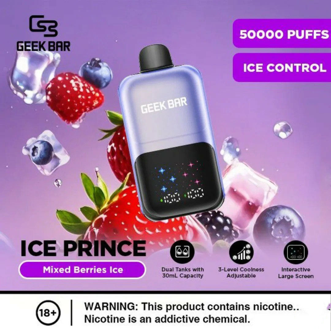 Geek Bar Ice Prince 50000 Puffs Disposable Vape In Dubai
