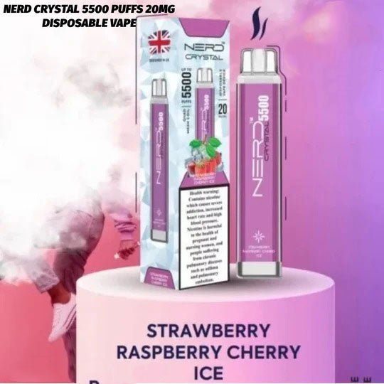 Nerd Crystal 5500 Puffs Disposable Vape In Dubai