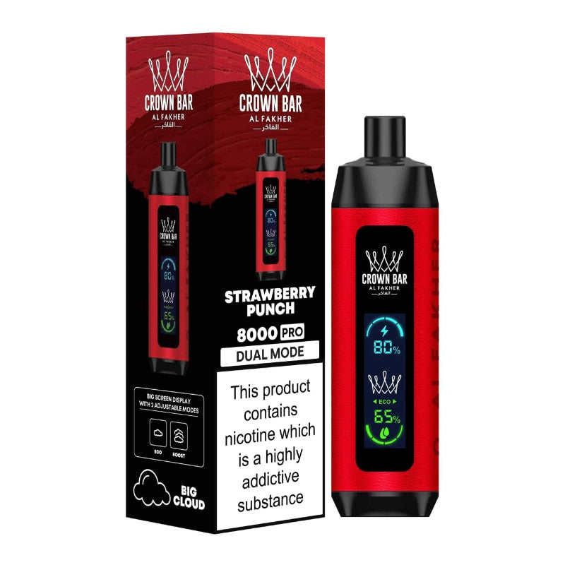 AL FAKHER Crown Bar Pro 8000 Puffs Disposable Vape in Dubai