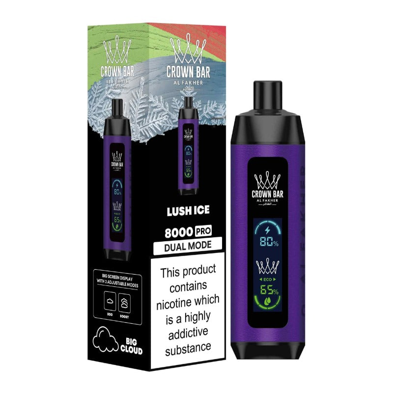 AL FAKHER Crown Bar Pro 8000 Puffs Disposable Vape in Dubai