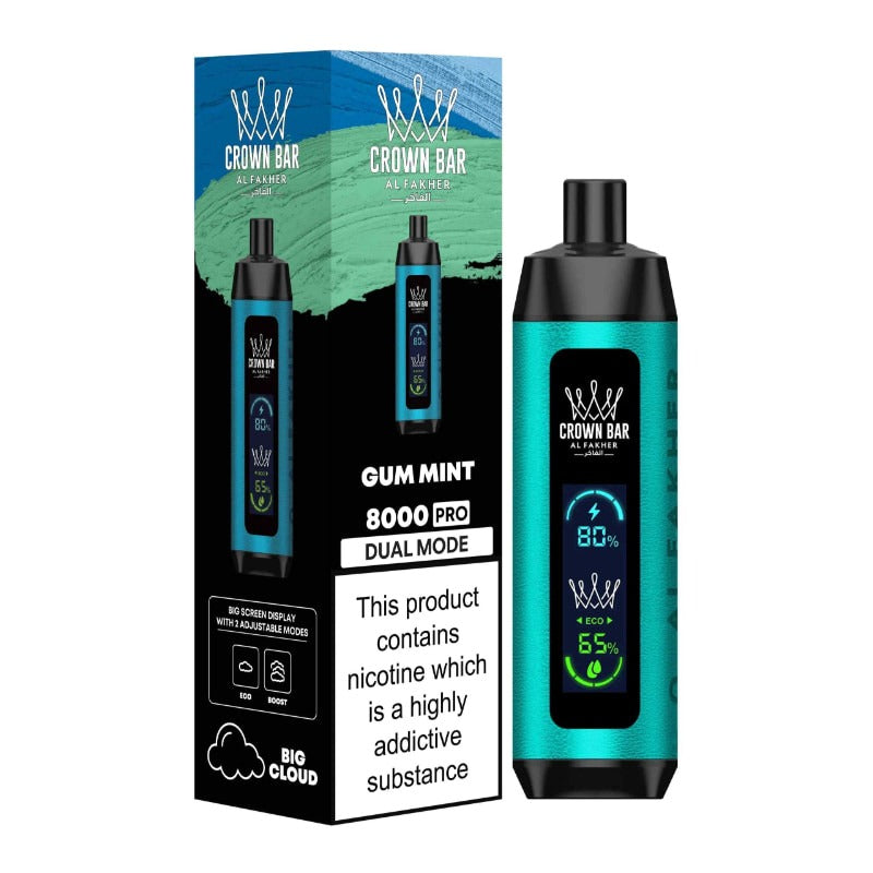 AL FAKHER Crown Bar Pro 8000 Puffs Disposable Vape in Dubai