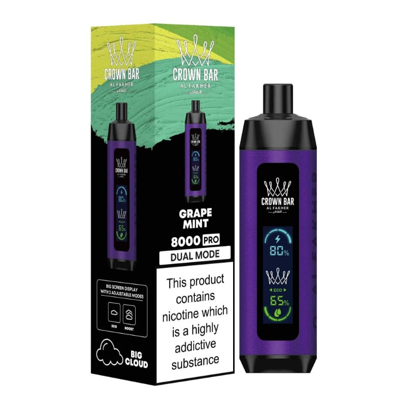AL FAKHER Crown Bar Pro 8000 Puffs Disposable Vape in Dubai